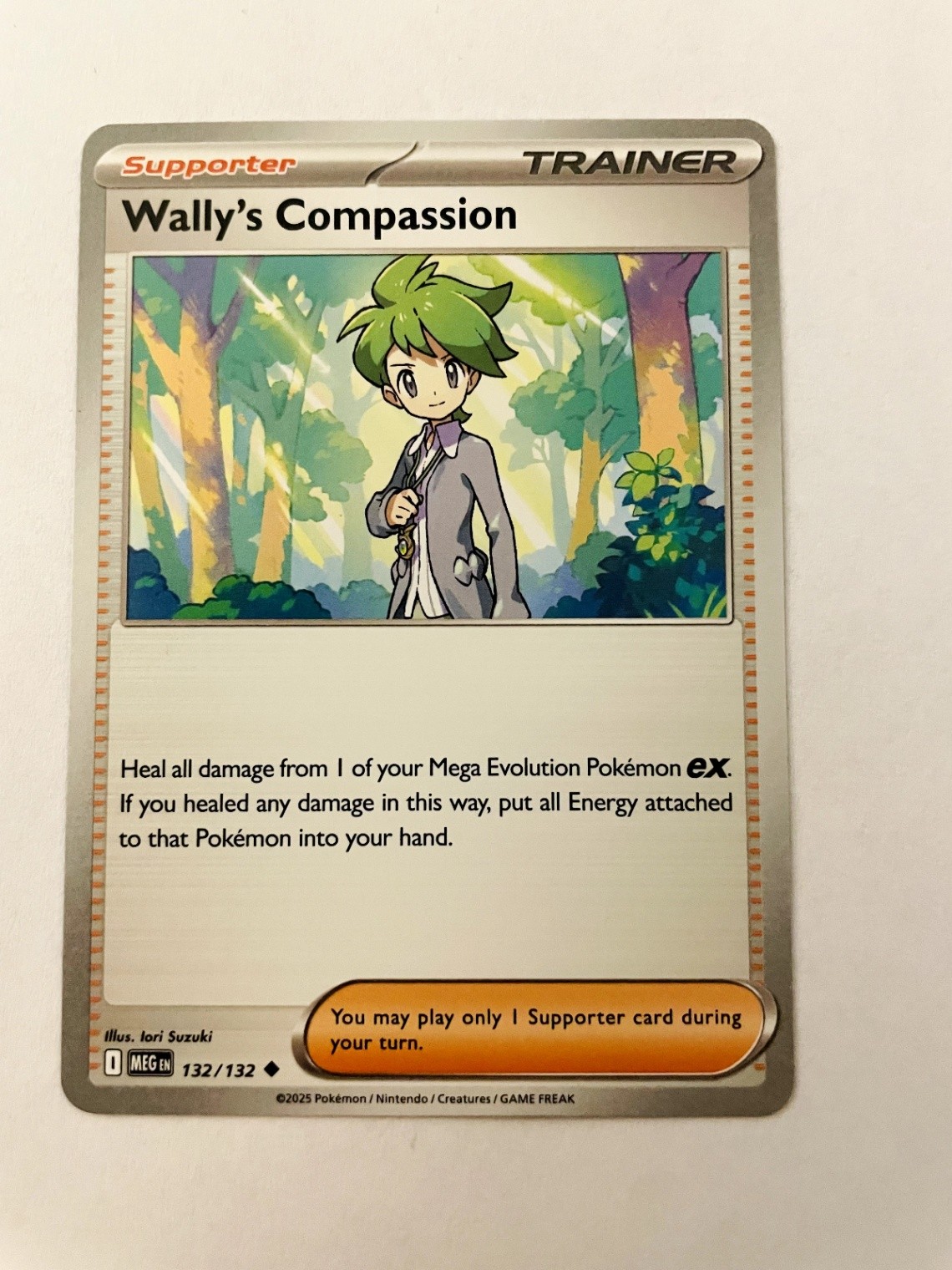 Wally's Compassion Uncommon ME01: Mega Evolution 132/132 Normal NM