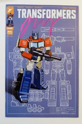 TRANSFORMERS #1 Signed Daniel Warren Johnson W/ CoA - EJ SU VAR 10th PRINT DWJ