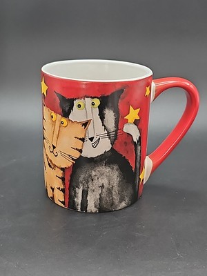 CAT COFFEE CUP MUG GIBSON CERAMIC DEBI HRON CATS  2006