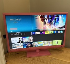 Technika Rosa 22″ LED Reproductor de TV Modelo 22E21P-FHD/DVD Dormitorio Niñas