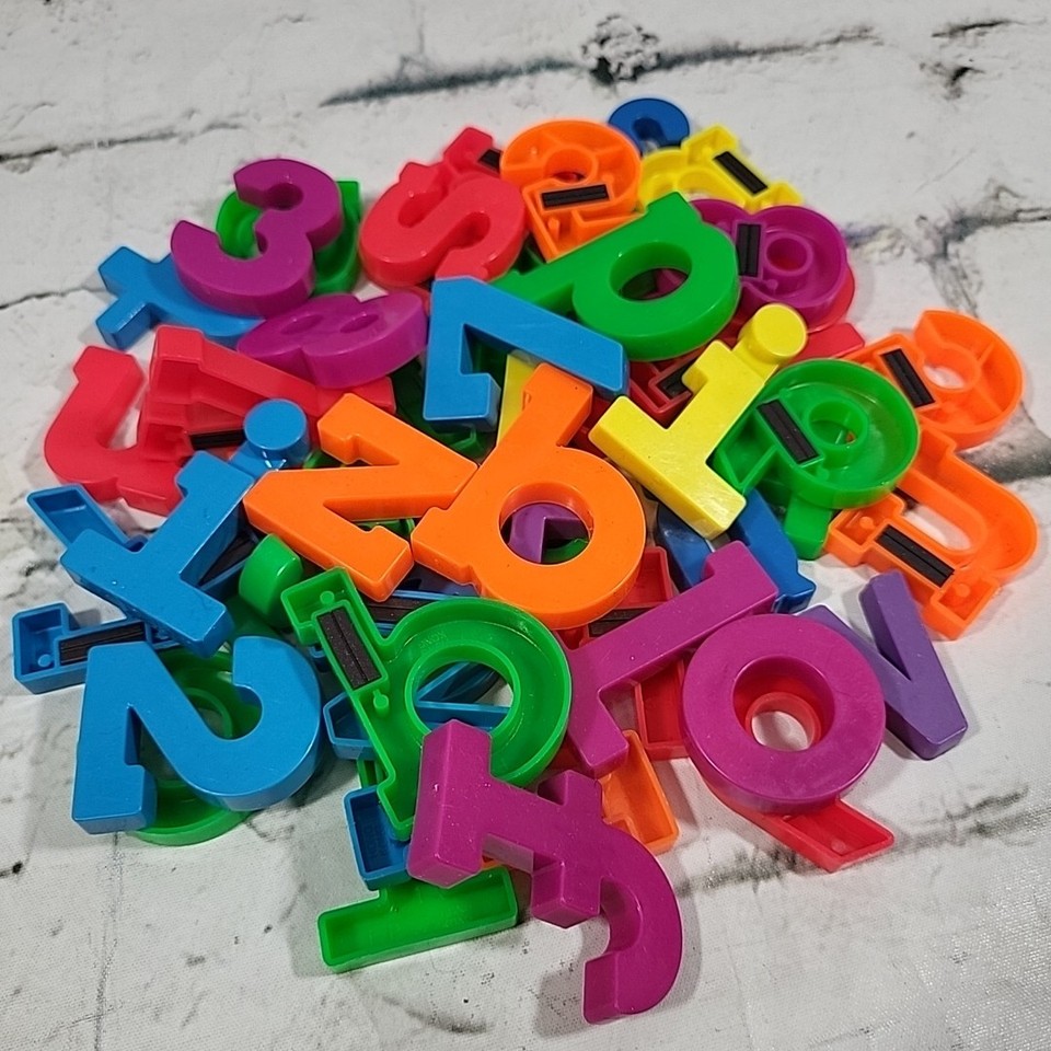 Vintage Alphabet Fridge Magnets Numbers Letters Random Lot Of 50+ | eBay