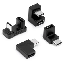 BORLTER CLAMP USB C 180 Degree Adapter 4Pack USB C U Shape Adapter 180 Degree...