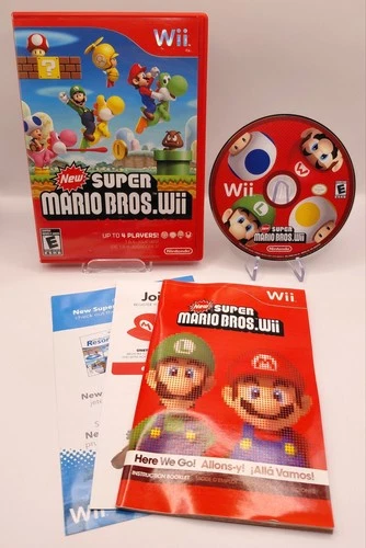 New Super Mario Bros. Wii (Nintendo Wii, 2009) - CIB
