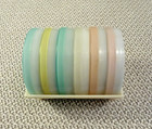 Vintage Tupperware Pastel Coasters with filters Set of 6 With Holder — photo 1