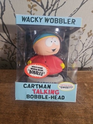 2008 Funko Wacky Wobbler Bobblehead Talking Cartman South Park NIB