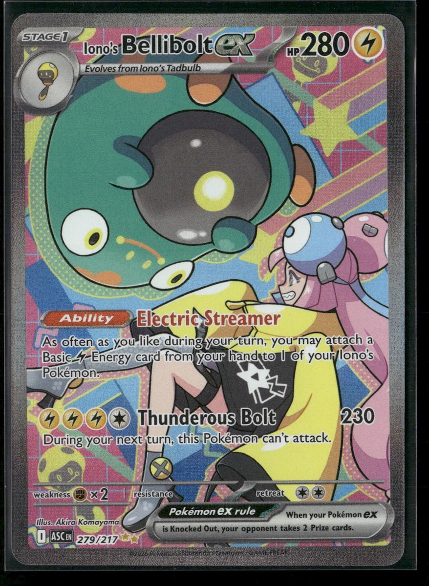 Iono's Bellibolt Ex Pokémon TCG Cards for sale | eBay
