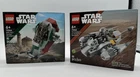 LEGO STAR WARS Lot of 2 75363  75344 Boba Fetts Starship Mandalorian Starfighter