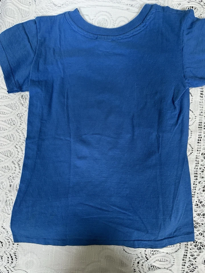 Vintage Youth Ninja Turtles Blue T Shirt In Blue 10-12 Large Hanes USA - Image 4 of 4