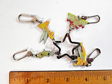 Disney Tinker Bell Star Castle Fairy Multi Charm Metal Keychain Bag Clip