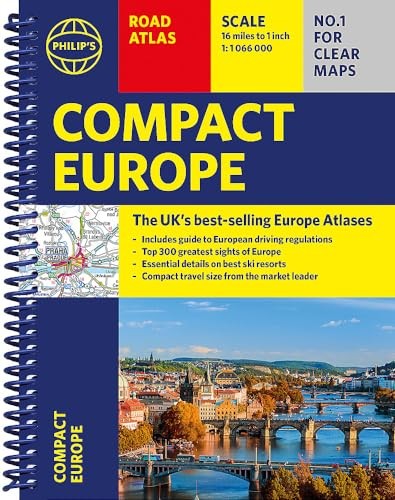Philips Compact Atlas Europe: A5 Spiral binding (Philips Road Atlases) | 2023 - Image 7