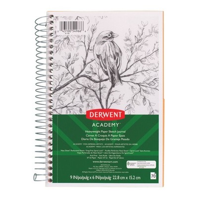 Derwent Academy Heavyweight Sketchbook (5496): 9 in. x 6 in. (White) *70 sheets