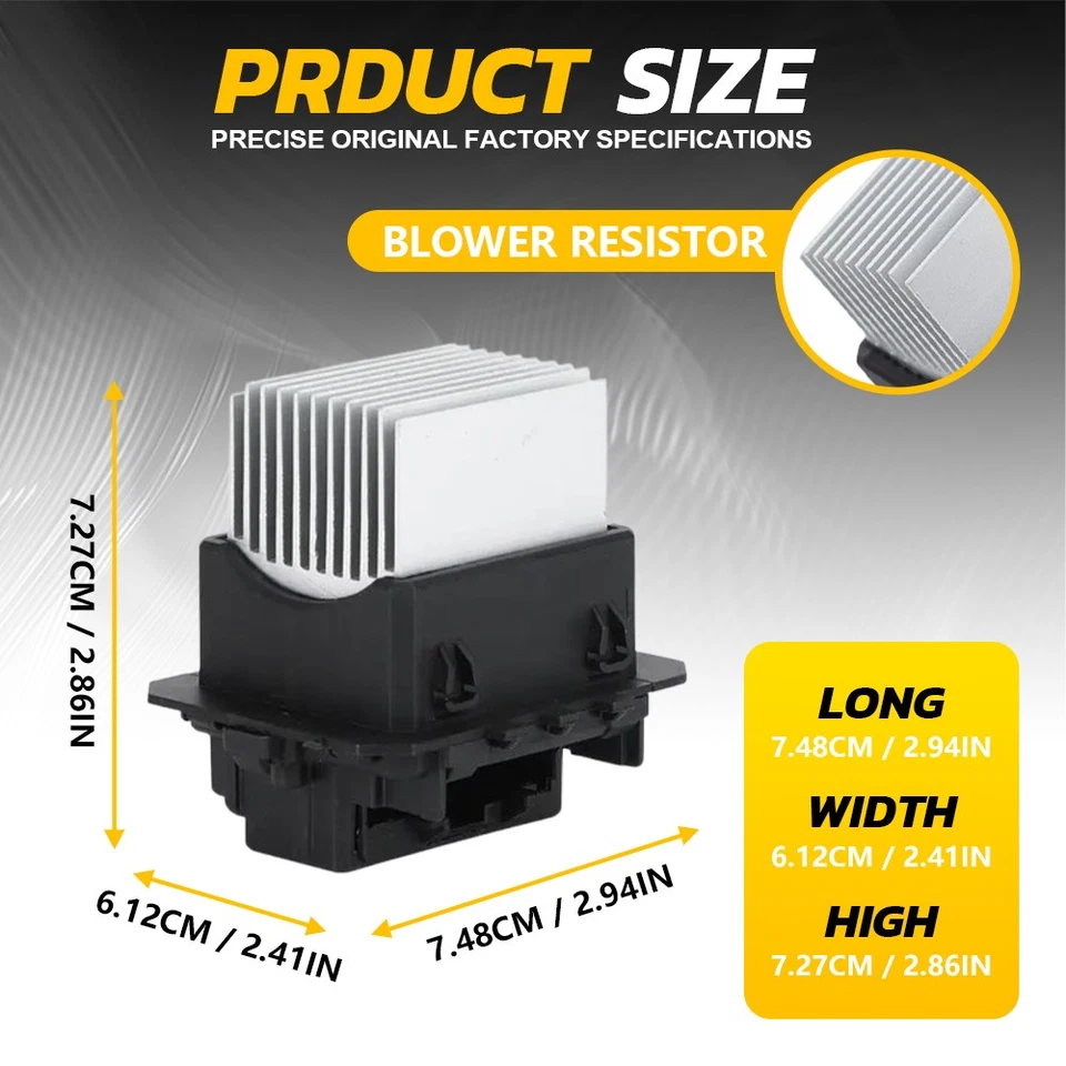 For 2010-2020 Alfa Romeo Giulietta 940 Blower Fan Motor Heater Resistor 77365570 - Image 4 of 4