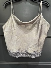 vtg victoria secret medium Spaghetti Strap Lace Trim Camisole