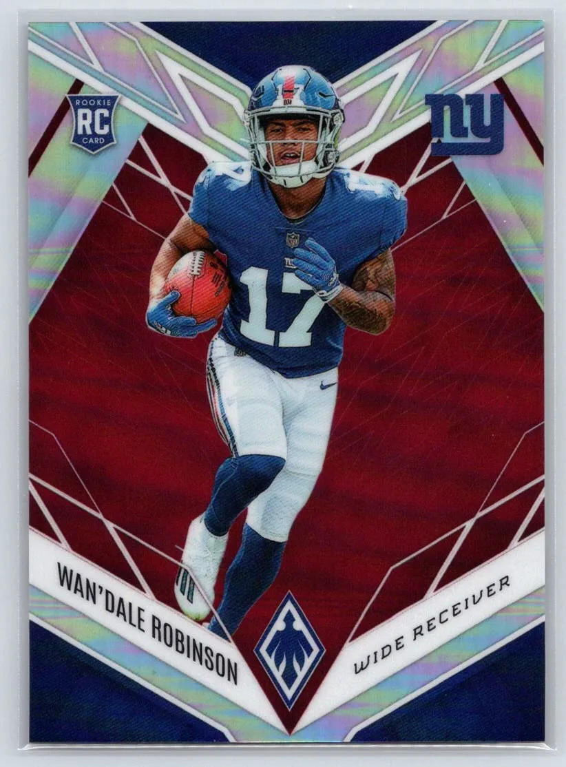2022 Panini Phoenix Red #120 Wan'Dale Robinson RC - New York Giants /250