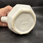 White/Blue Ceramic Octagonal Floral Teapot, Glossy Finish, Lid Included — photo 4