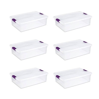 17551706 32 Qt.Clear View Storage Container(6-Pack)6 x 17551706