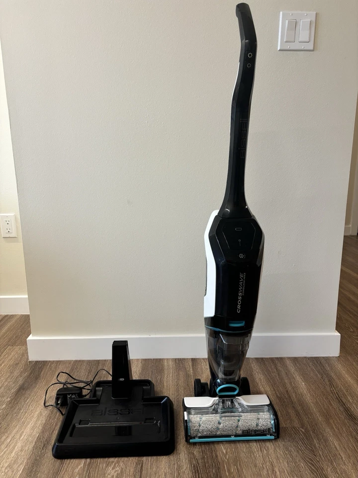 Combo de fregona aspiradora inalámbrica Max Bissell Crosswave Foto 3 de 4