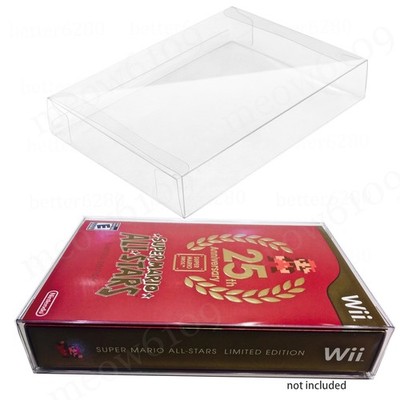 New Box Protector For Super Mario All Stars Wii 25th Ann. Fits NTSC size Not PAL