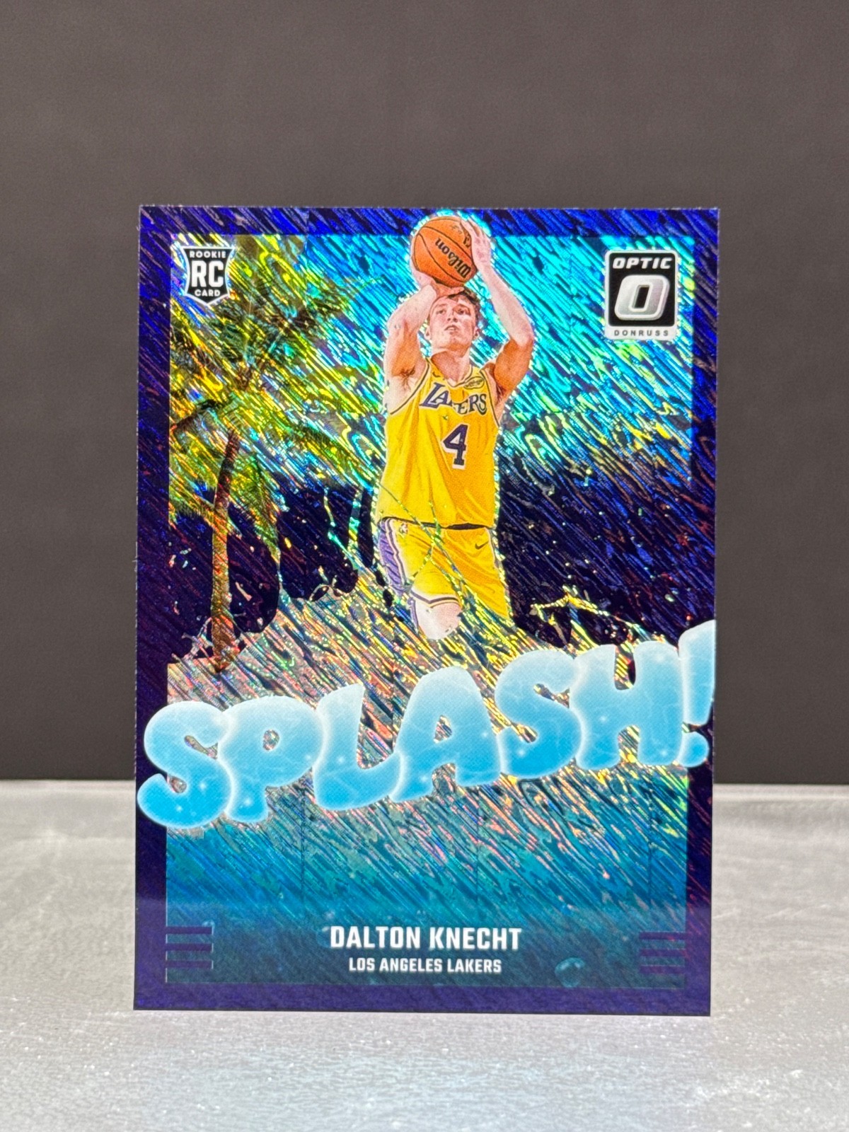 Dalton Knecht 2024-25 Panini Donruss Optic RC Purple Shimmer Splash Rookie #12