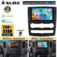2+32 GB Android 14 autoradio DSP FM GPS navigatore + cam per Mercedes Benz Sprinter B906