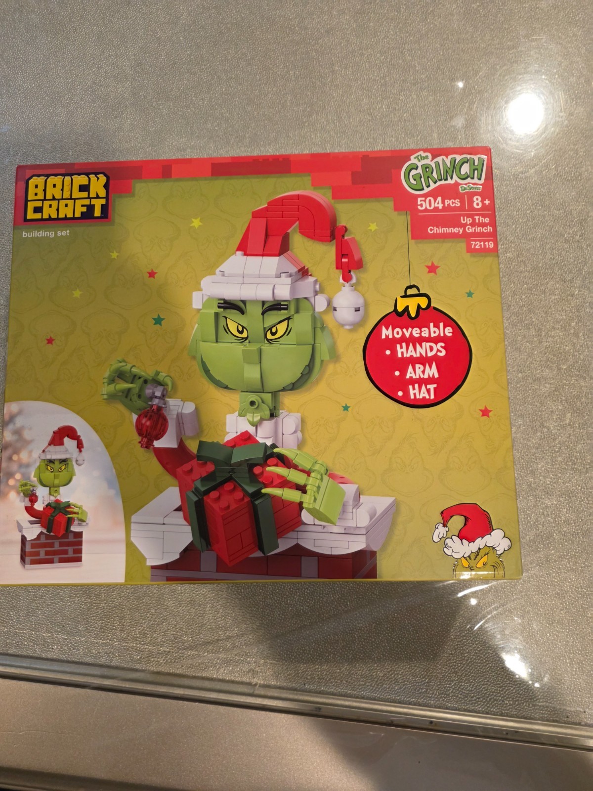 The Grinch Dr. Seuss Brickcraft Brick Building Set Up the Chimney Grinch