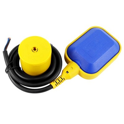 2M Float Switch, 220V 16A Waterproof Tethered Switch & Blue & Yellow 