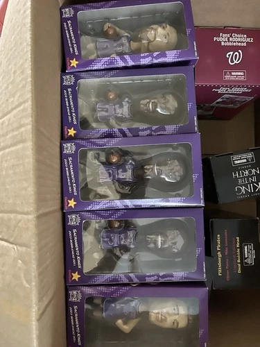 2002 Sacramento Kings Bobblehead Lot Carl’s Jr NBA