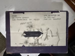 5- 1985 Proof Sets in Unopened, Original Mint Shipping Box