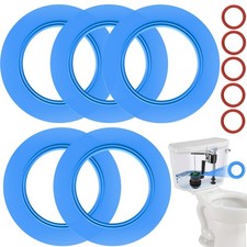 Flush Valve Seal for American Standard Eljer Toilets, 5 Pcs Toilet Blue