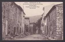 FRANCE, Vintage postcard, Gourdon, Excursion to the Wolfe's Passes An Old Street