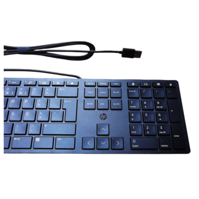 HP USB wired keyboard HSA-P010K black Portugal layout | eBay