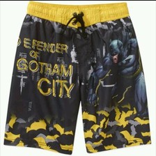 DC Comics Batman Camo Boys Drawstring Swim/Board Shorts: Sizes XS 4-5  S 6/7 