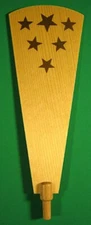 6 Star Pyramid Natural Paddle 175mm x 75mm