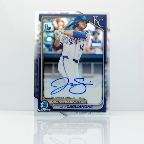 Jac Caglianone - 2024 Bowman Draft - 1st Bowman Chrome Auto Royals *READ 2