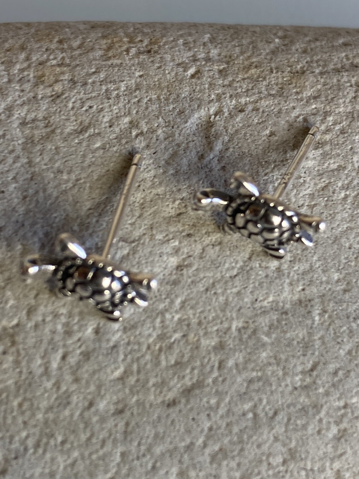 New Sterling 925 Solid Silver Turtle Stud Earring… - image 6