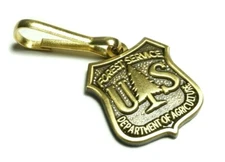 Forest Service Ranger Dept of Agriculture Jacket Bag Backpack Zipper Pull Clip