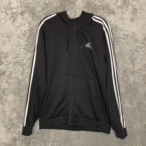 Adidas Herren Classic Essentials Logo 3 Streifen Full Zip Kapuze Active Jacke XL*