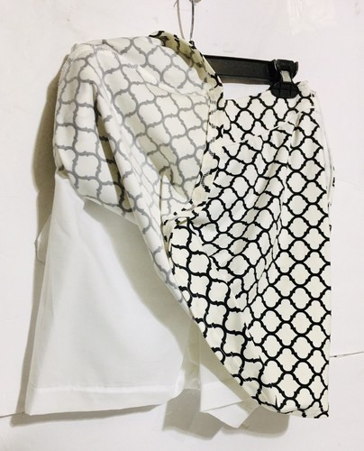 Fairway & Greene Damen Golf Skort Polo schwarz weiß geometrisches Design Größe 8 neu - Bild 3 von 4