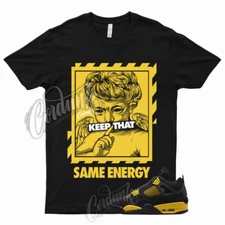 ENERGY T Shirt to Match 4 Retro Tour Yellow Thunder Lightning Low Mid 1