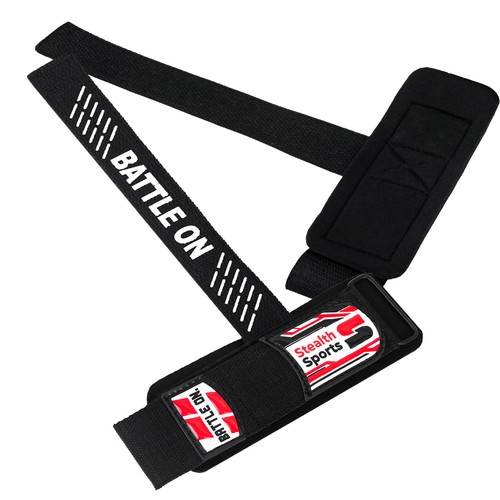 WEIGHT LIFTING WRIST STRAPS WRAPS BAR SUPPORT BODYBUILDING TRAINING GYM DEADLIFT - Picture 9 of 9