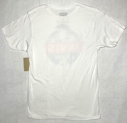 Herren T-Shirt Levi’s Logo Weiß Kurzarm Rundhals Tagless Baumwolle Medium Neu - Bild 2 von 6