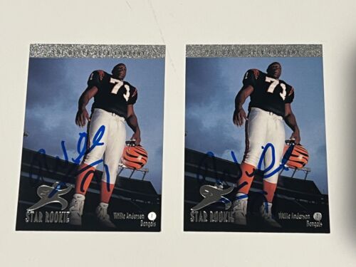 WILLIE ANDERSON Signed Autographed Auto 1996 Upper Deck RC Cincinnati Bengals - Picture 1 of 3