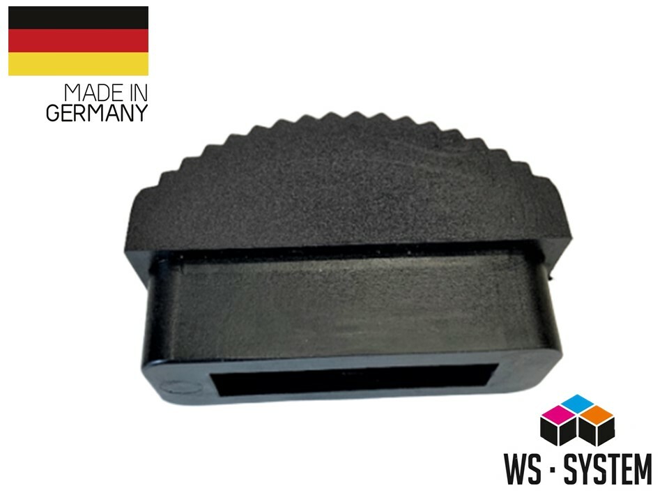 2 Stück Gummifüße Für Aluminiumleiter - Rutschfeste Leiterfüße 57x21mm Ersatz