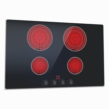 Wallario Herdabdeckplatte Spritzschutz Glas Aktives Cerankochfeld Optik 4