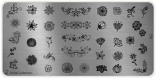 Bridal Collection 2 Flowers XL Stamping Image Plate MoYou Nail Fashion & Art