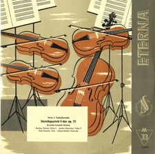 TCHAIKOVSKY SQ 2 BORODIN QUARTET Eterna 820056 GG1 Petrol LP NM 1957 Recording