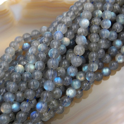 Natural Labradorite Gemstone Round Beads 15.5" Strand - Picture 18 of 28