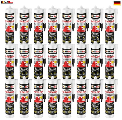 Bitumenkleber 24 x 310 ml Dachdichtstoff Bitumen Dichtmasse Schindelkleber
