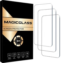 MAGICGLASS Tempered GLASS Screen Protector For iPhone 15 14 13 12 11 Pro 3-PACK