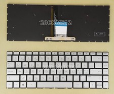 New for HP 14-dd0811no 14-dd0812no Keyboard Backlit Silver Nordic Scandinavian